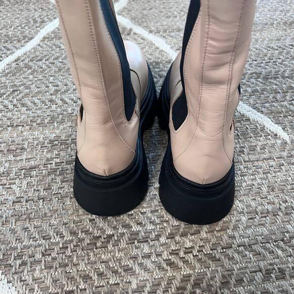 ALOHAS Chunky Lug Sole Boot Sz 38/ US 7-7.5 - Picture 5 of 7